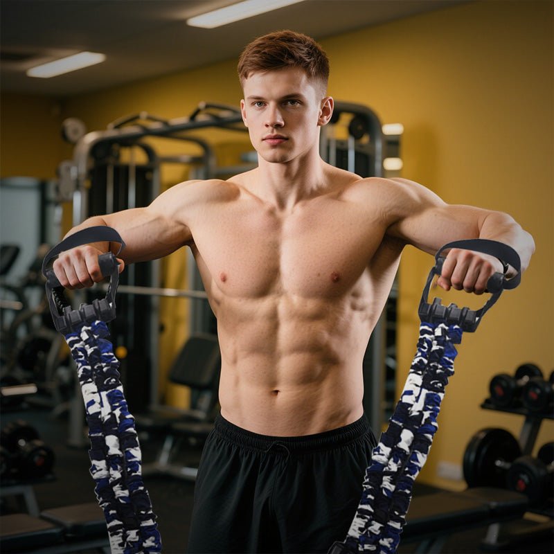 3-Way Natural Latex Resistance Band - Full Body Stretching & Strength Training – Bild 6