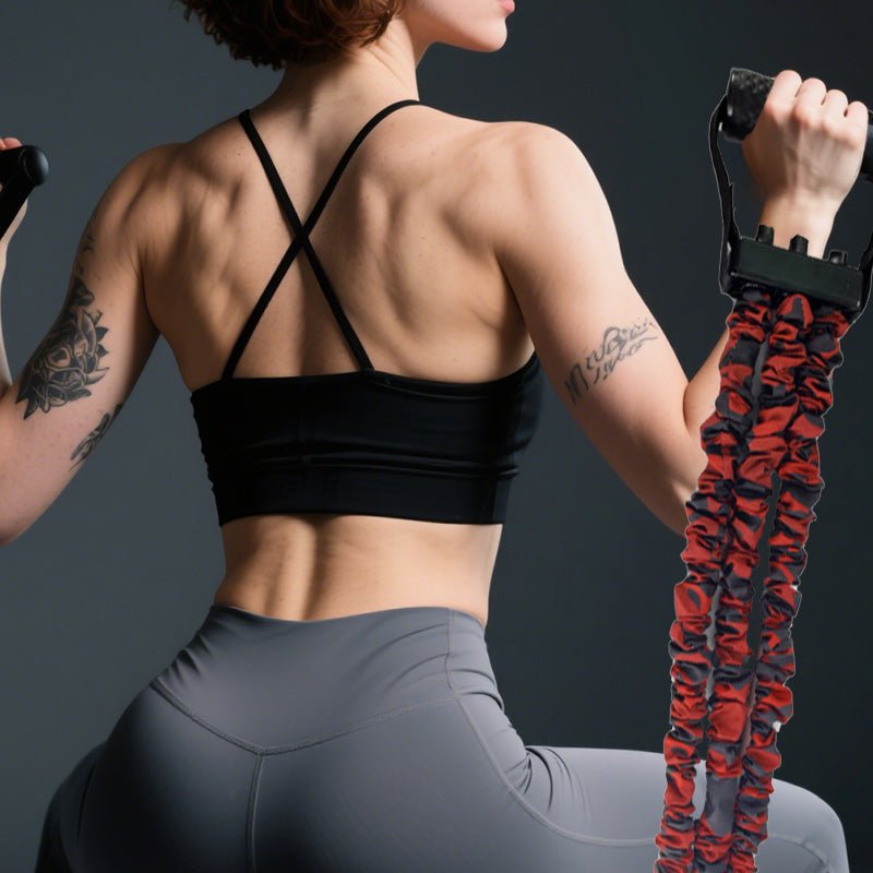 3-Way Natural Latex Resistance Band - Full Body Stretching & Strength Training – Bild 7